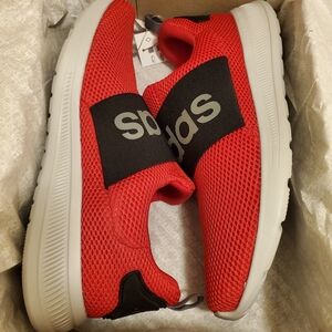 ADIDAS LITE RACER 4.0 MENS SHOES SIZE 12 RED W GREY BOTTOM